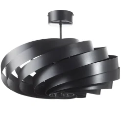 Vento plafondlamp, zwart, Ø 60 cm, metaal, E27
