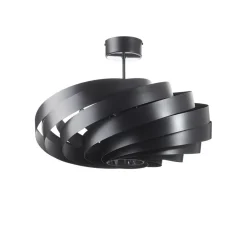 Vento plafondlamp, zwart, Ø 60 cm, metaal, E27