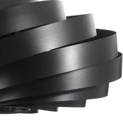 Vento plafondlamp, zwart, Ø 60 cm, metaal, E27