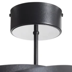 Vento plafondlamp, zwart, Ø 60 cm, metaal, E27