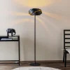 Vento vloerlamp, zwart, metaal, E27, Ø 40 cm