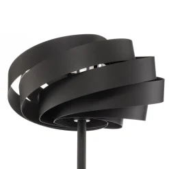 Vento vloerlamp, zwart, metaal, E27, Ø 40 cm