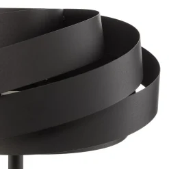 Vento vloerlamp, zwart, metaal, E27, Ø 40 cm