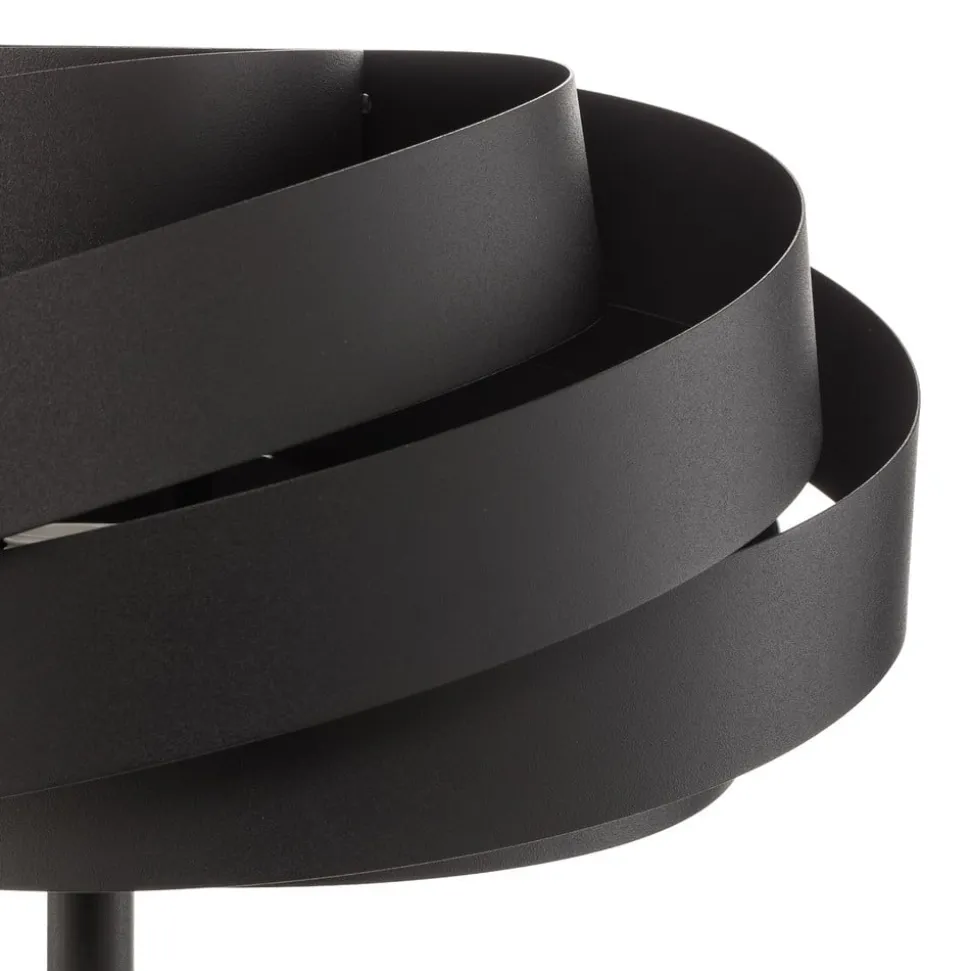 Vento vloerlamp, zwart, metaal, E27, Ø 40 cm