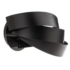 Vento wandlamp, zwart, E14, metaal, 14 cm hoog