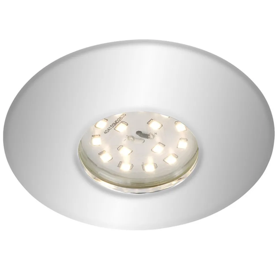 Verchroomde LED inbouwspot Douche, IP65