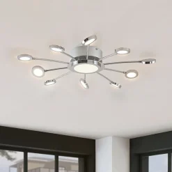 Verchroomde plafondlamp Meru, CCT