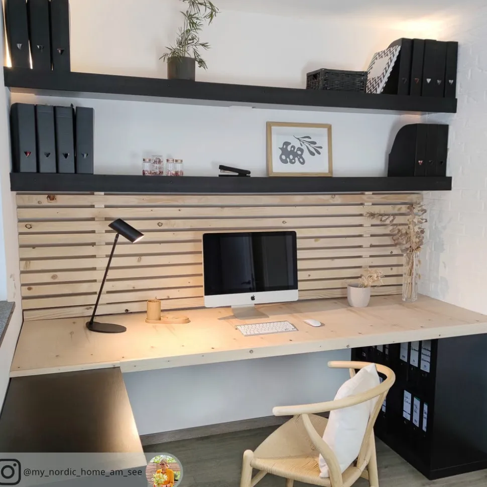 Verfijnde bureaulamp Hester, zwart