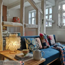 VERPAN Fun 2TM - Tafellamp van paarlemoer, messing