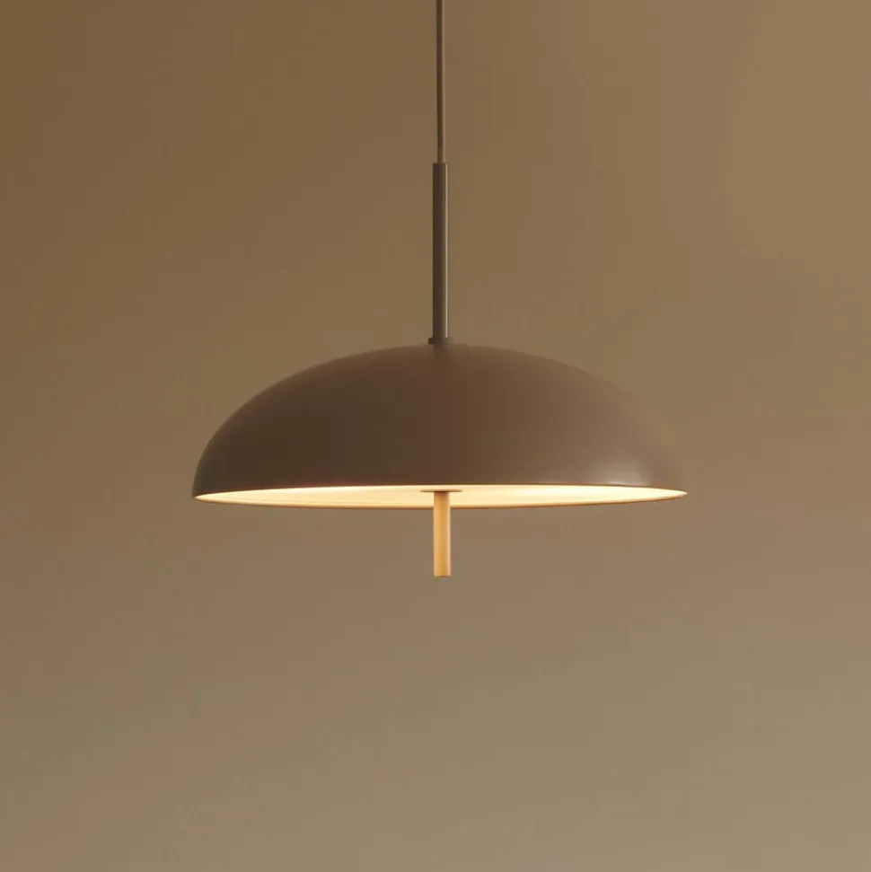 Versale hanglamp, bruin, Ø 35 cm, metaal, 2 x E27