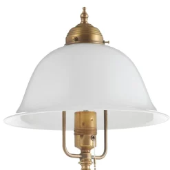 Versierde tafellamp Carolin van messing