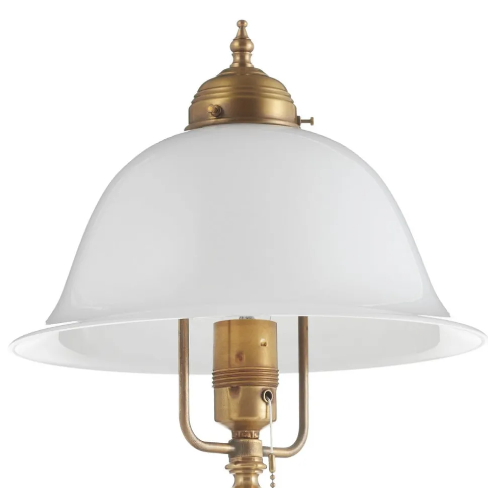 Versierde tafellamp Carolin van messing