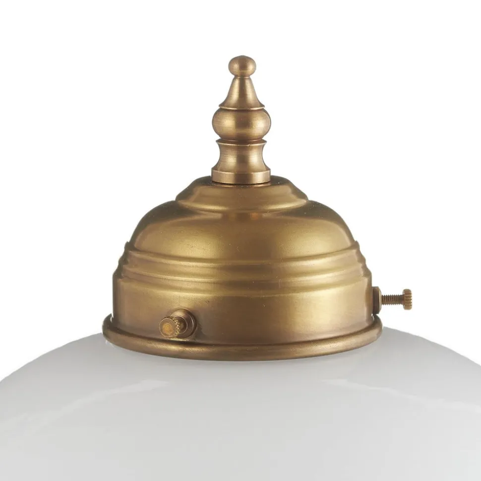 Versierde tafellamp Carolin van messing