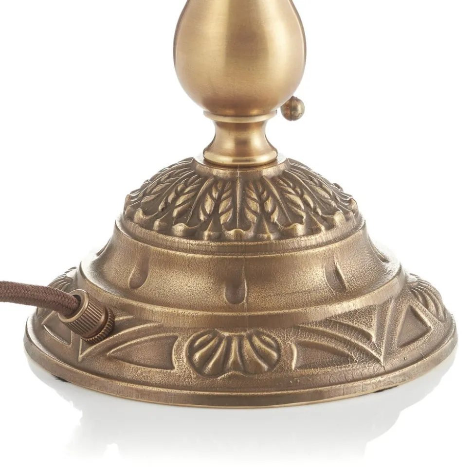 Versierde tafellamp Carolin van messing