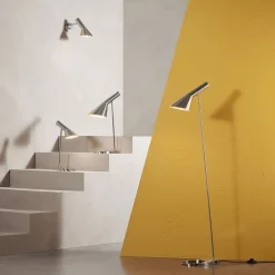 Verstelbare lampenkop - vloerlamp AJ zwart