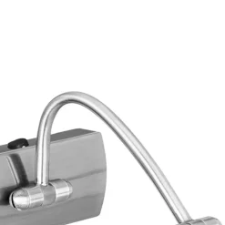 Verstelbare LED fotolamp Head met nikkel afwerking