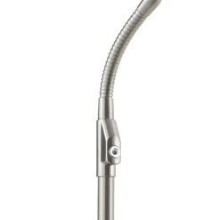 Verstelbare LED vloerlamp Zenith, dimmer, staal