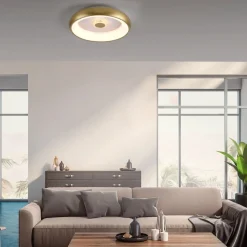 Vertigo LED plafondlamp, CCT, Ø 46,5 cm, messing