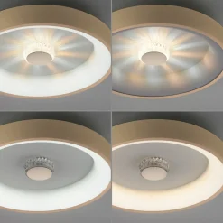 Vertigo LED plafondlamp, CCT, Ø 46,5 cm, messing