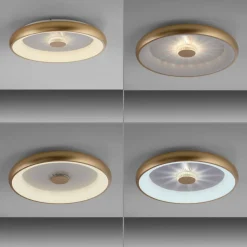 Vertigo LED plafondlamp, CCT, Ø 61,5 cm, messing