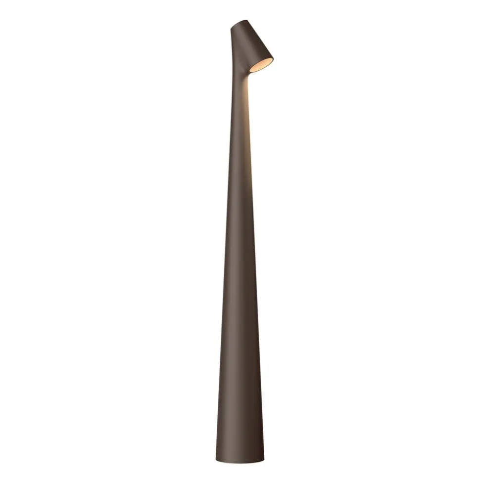 Vibia Africa LED tafellamp hoogte 45cm donkerbruin