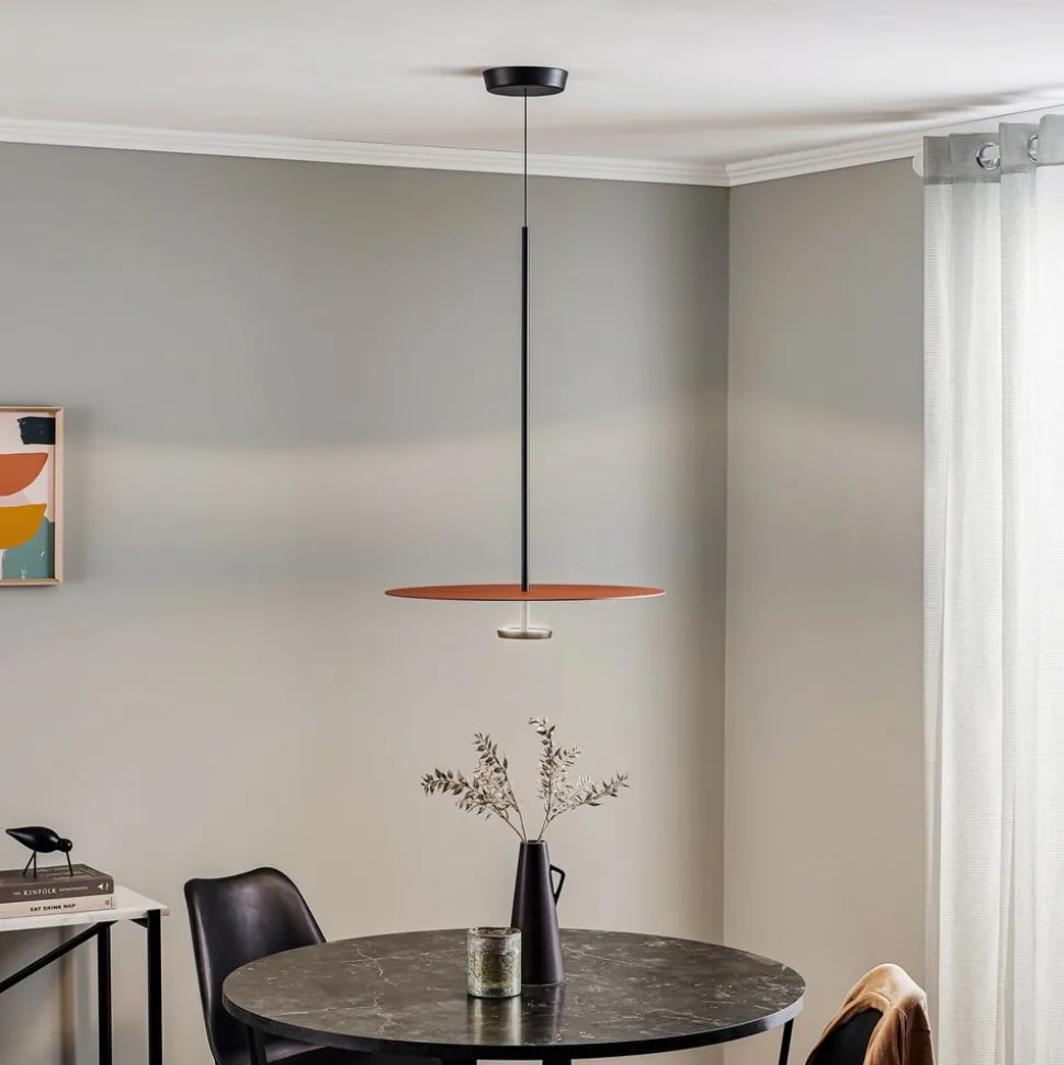 Vibia Flat LED hanglamp 1-lamp Ø 55cm terracotta