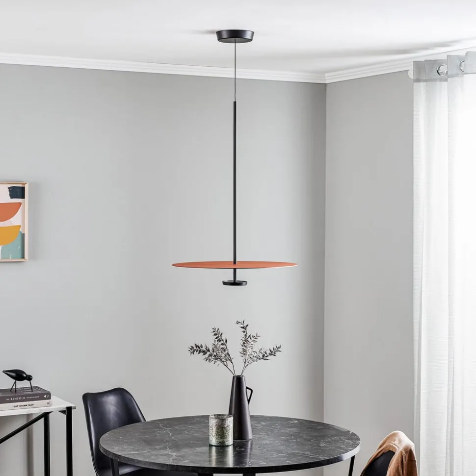 Vibia Flat LED hanglamp 1-lamp Ø 55cm terracotta