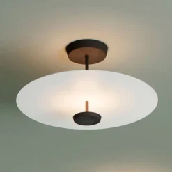 Vibia Flat LED plafondlamp 2-lamps Ø 55 cm wit