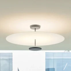 Vibia Flat LED plafondlamp 2-lamps Ø 90 cm wit
