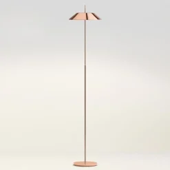 Vibia Mayfair - LED vloerlamp, glanzend koper