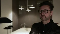 Vibia Mayfair - LED vloerlamp, glanzend koper