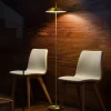 Vibia Mayfair - LED vloerlamp, goud mat