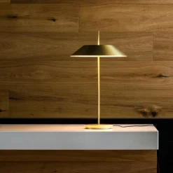 Vibia Mayfair LED tafellamp, goud mat