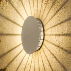 Vibia Meridiano 4720 buitenwandlamp, crèmewit