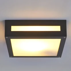 Vierkante buiten-plafondlamp Nerea