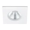 Vierkante LED inbouwspot Zagros IP65 in mat wit