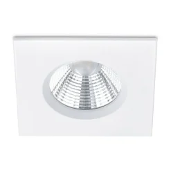 Vierkante LED inbouwspot Zagros IP65 in mat wit
