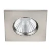 Vierkante LED inbouwspot Zagros IP65 in mat nikkel