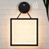 Vierkante LED wandlamp met bewegingsmelder