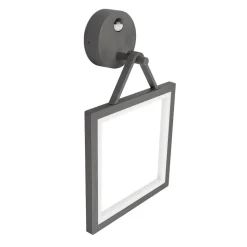 Vierkante LED wandlamp met bewegingsmelder