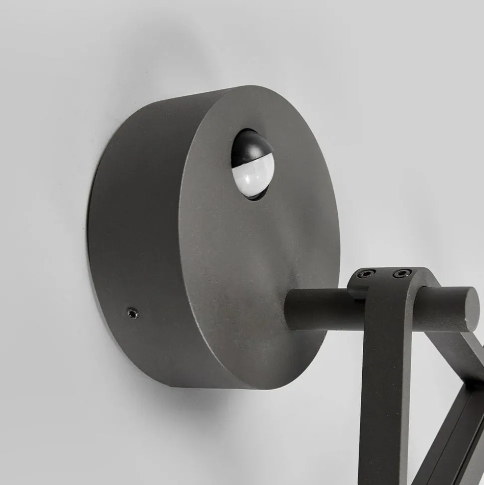 Vierkante LED wandlamp met bewegingsmelder