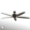 Vijfbladige plafondventilator Eco Elements bruin