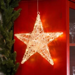 Vijfpuntige acrylster Ingar met LED