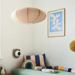 Villo 60 kap van papier Ø 60cm, hoogte 25cm, bruin