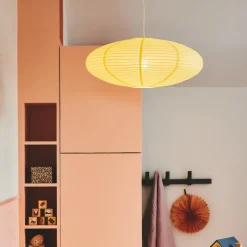 Villo 60 papieren kap Ø 60cm, hoogte 25cm, geel