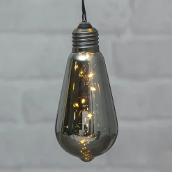 Vintage-LED sfeerlamp Glow met timer, rook