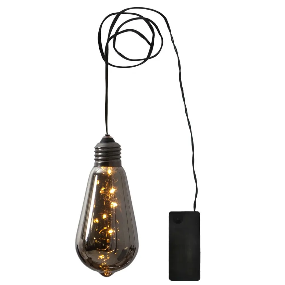 Vintage-LED sfeerlamp Glow met timer, rook