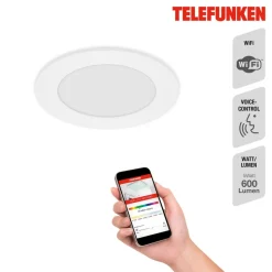 Virgo inbouwlamp LED, RGBW, wit, Ø 12 cm