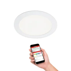 Virgo inbouwlamp LED, RGBW, wit, Ø 17 cm