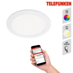 Virgo inbouwlamp LED, RGBW, wit, Ø 17 cm